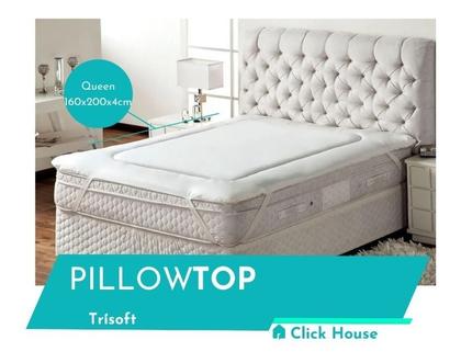 Imagem de  Pillow Top Protetor De Colchão Macio Queen (160x200x4cm) - Trisoft 