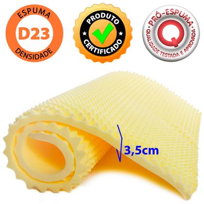 Imagem de Pillow Top Queen Casca de Ovo Massageador Espuma Macio 158x198cm BF Colchões