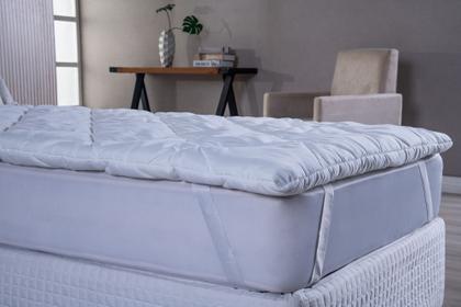 Imagem de Pillow Top Solteiro Micropercal 400 Fios Macio e Confortável 1,88m x 0,88m