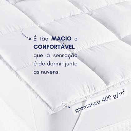 Imagem de Pillow Top Solteiro Protetor de Colchão Fofinho Super Macio Confortavel 