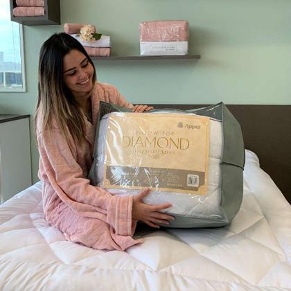 Imagem de Pillow Top Toque de Plumas 600g/m² Queen 1,58x1,98  - Branco