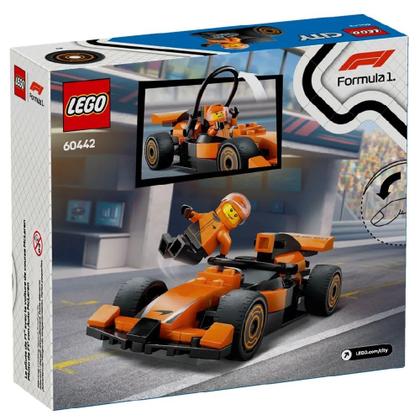 Imagem de Piloto de f1 com carro mclaren lego city 86 peças 60442