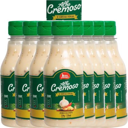 Imagem de Pimenta Cremosa Com Ervas Finas Molho Gourmet Picância Intensa Churrasco 200ml Bahia Premium 8Un