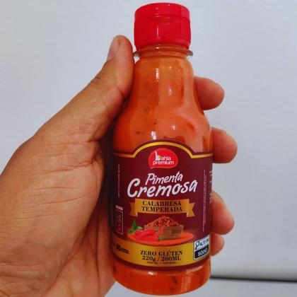 Imagem de Pimenta Cremosa Com Ervas Finas Molho Gourmet Picância Intensa Churrasco 200ml Bahia Premium 8Un