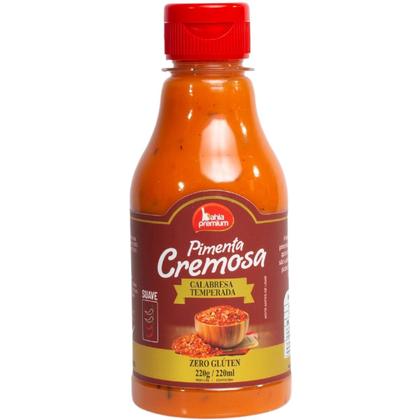 Imagem de Pimenta Cremosa Com Ervas Finas Molho Gourmet Picância Intensa Churrasco 200ml Bahia Premium 8Un