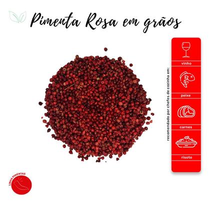 Imagem de Pimenta Rosa em Grãos Importada Pura 100% Natural Pouch 50g 