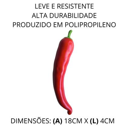 Imagem de Pimentão Decoração Artificial Frutas Legumes Realistas 18cm