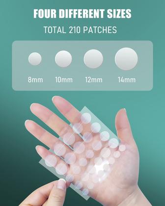 Imagem de Pimple Patch Jefusst 210 conta com 4 tamanhos com melaleuca e calêndula