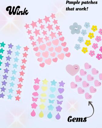 Imagem de Pimple Patches WINK Skincare, hidrocolóide de 120 unidades para adolescentes