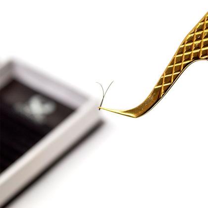 Imagem de Pinça Com Precisão Sobelle Profissional Alongamento Extensão De Cílios