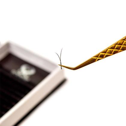 Imagem de Pinça Com Precisão Sobelle Profissional Alongamento Extensão De Cílios