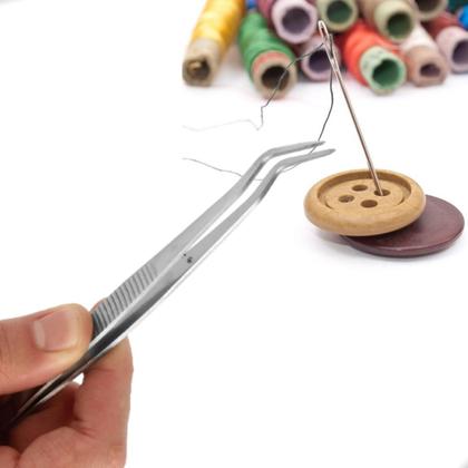 Imagem de Pinça Curva Com Pescador Máquina Costura Industrial.