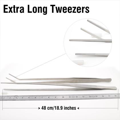 Imagem de Pinça DXOBAY extra longa de 48 cm, 2 unidades para água salgada e doce