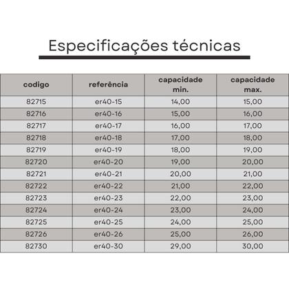 Imagem de pinça er40 25 mm
