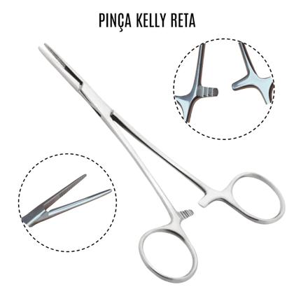 Imagem de Pinça Kelly Reta Estagio Aço Inoxidavel