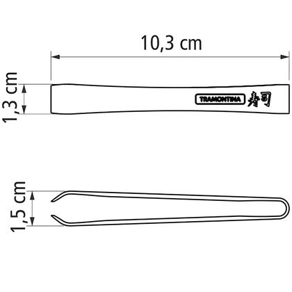 Imagem de Pinça Para Tirar Pegador Espinha Sushi Tramontina Aço Inox