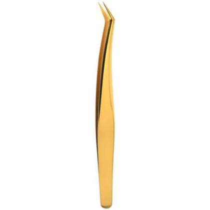 Imagem de Pinça Volume Russo Extensão Cílios Fio A Fio Ponta Curva