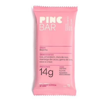 Imagem de Pincbar Barra De Proteína Natural Beijinho - Cx Com 12 Un.