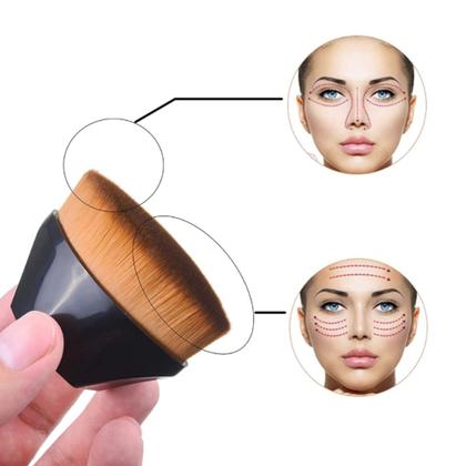Imagem de Pincel Base Hexágono Plano Blush Corretivo BB Cream Maquiagem