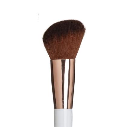 Imagem de Pincel Chanfrado para Blush Make Me Glam Rose Gold Ricca
