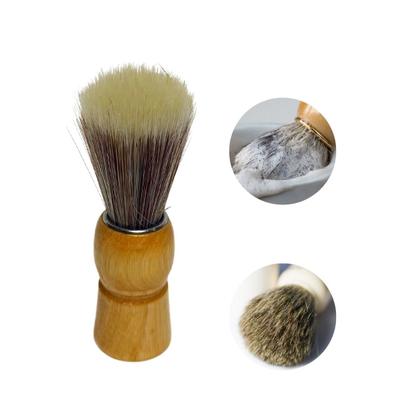 Imagem de Pincel De Barbear Cabo de Madeira Cerdas Macias e Densas Design Elegante e Aplicação Suave Unidade