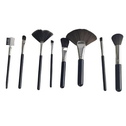 Imagem de Pincel Kit 8 Peças Maquiagem Make Up Profissional Base Po Corretivo Sombra