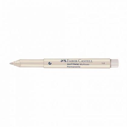 Imagem de Pincel marcador multisuperfícies Multimark 1.0mm Branco MM/10BR713ZF - Faber-Castell