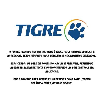 Imagem de Pincel Redondo Ref 266 Nº 14 - Tigre