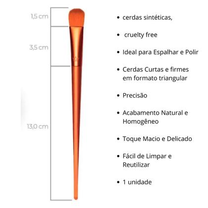 Imagem de Pincel Triangular pra detalhe e iluminação Mari Maria Makeup