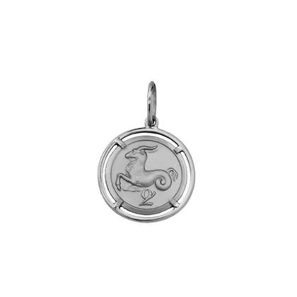 Imagem de Pingente Aries Signos Com Aro em Ouro Branco 18K K150