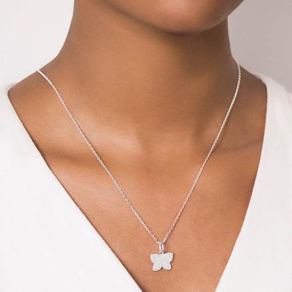 Imagem de Pingente Borboleta Prata 925 com Zircônia 840169