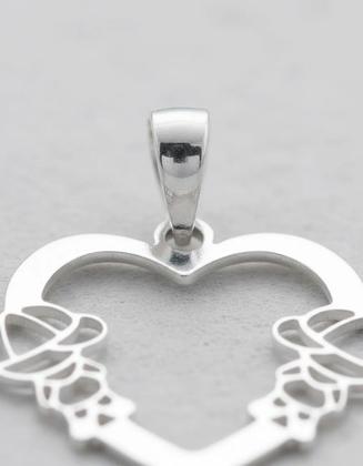 Imagem de Pingente Casal Menino E Menina Coração Vazado