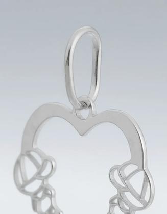 Imagem de Pingente Casal Menino E Menina Coração Vazado