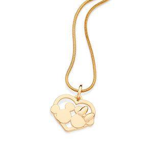 Imagem de Pingente Coração Mickey E Minnie Love 542744 Rommanel
