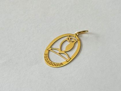 Imagem de Pingente Coruja Pedagogia Ouro 18k Ishizaki - 0.98