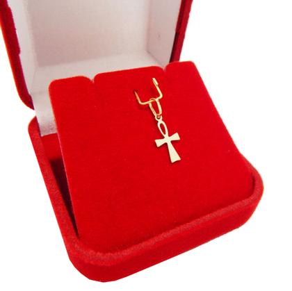 Imagem de Pingente Crucifixo Cruz Egípcia Em Ouro 18k Mini