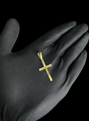 Imagem de Pingente Cruz Crucifixo Jesus (P) - Banhado A Ouro 18K