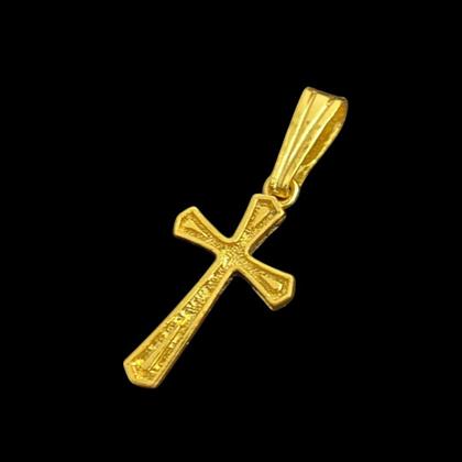 Imagem de Pingente Cruz Gota (p) - Banhado a Ouro 18k