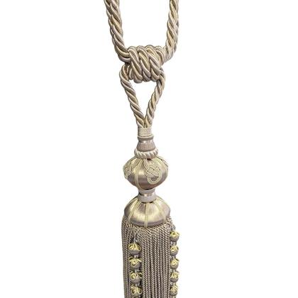 Imagem de Pingente de Cortina Arbane com Franja, na Cor Bege