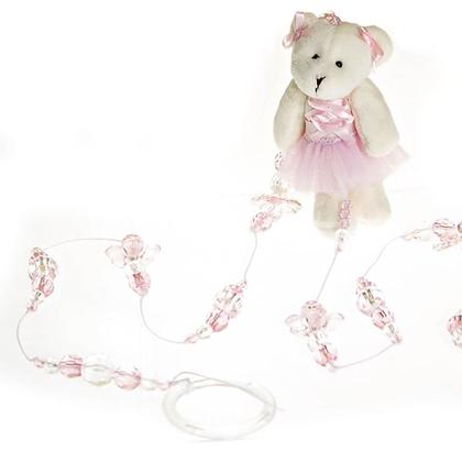 Imagem de Pingente De Cortina Ursa Bailarina Rosa Infantil (Unidade)