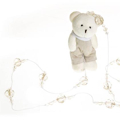 Imagem de Pingente De Cortina Urso Com Roupa Bege Quarto Bebê Infantil Menina Menino (Unidade)