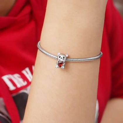 Imagem de Pingente De Elefante Rosa, Pato, Coruja, Prata 925, Aba Plana, Pulseira Pandora, Joias Diy Para