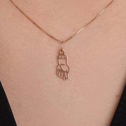 Imagem de Pingente De Ouro Pingente Figa Da Sorte 18k Pm57
