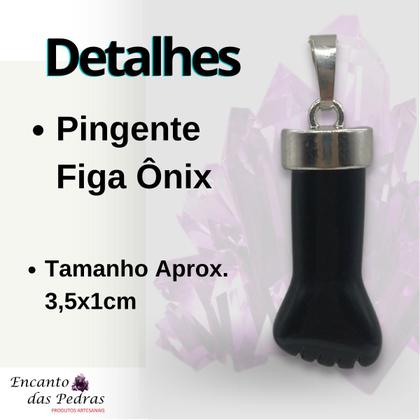 Imagem de Pingente de Pedra Ônix - Figa