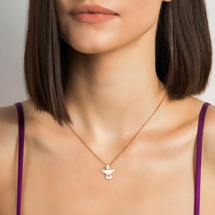 Imagem de Pingente Formato Anjo Com Auréola Vazada, C 542676
