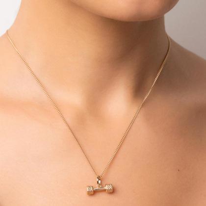 Imagem de Pingente Formato Halter Academia Com Detalhe 542772
