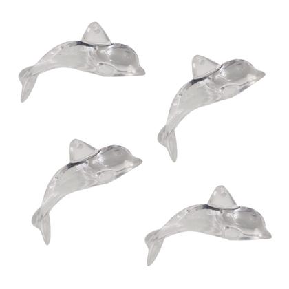 Imagem de Pingente Golfinho 18x47mm Transparente 10pçs 20g Biju