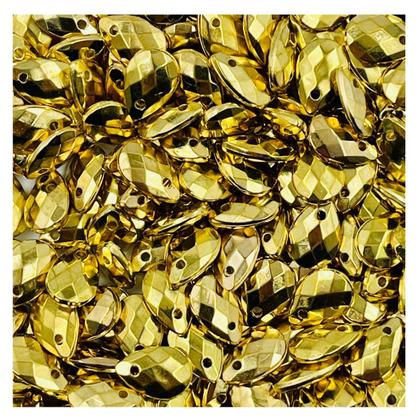 Pingente Gota 12x9mm 10pçs Sextavado Dourado Bijuteria 3g - Macall Imagem de Pingente Gota 12x9mm 10pçs Sextavado Dourado Bijuteria 3g