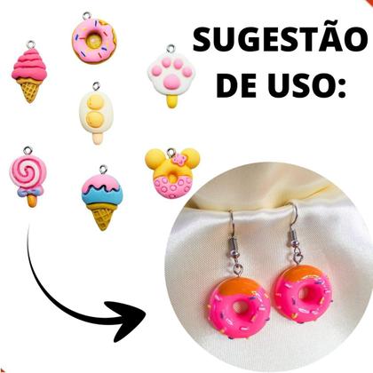 Pingente Infantil Doces 25mm Em Resina Com 100 Peças - LADEIRA BIJUTERIAS Imagem de Pingente Infantil Doces 25mm Em Resina Com 100 Peças