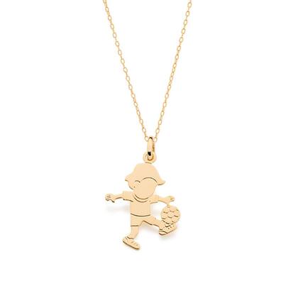 Imagem de Pingente infantil folheado a ouro menino  541799 Rommanel